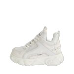 Baskets femme - buffalo - cld corin hearts - blanc - compens - ultra - lgres