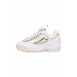 Baskets femme fila disruptor fns - blanc / or - synthtique - chaussures chunky pour adulte