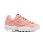 Basket femme - fila - disruptor low wmn 1010302. 40063 - cuir - lacets - rose