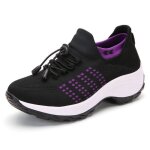 Basket femme - fondupin - chaussures de sport travail running femmes - violet - respirant lger confortable ...