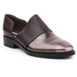 Baskets femme - geox d brogue a - cuir - lacets - marron