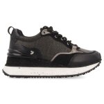 Baskets femme gioseppo ludell - noir - 40 - lacets - compens - textile