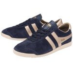 Baskets femme gola bullet pearl - navy / gold - daim - nubuck - lacets