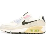Baskets femme nike air max 90 - blanc - tige textile - fermeture lacets