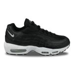 Baskets femme nike air max 95 - noir blanc - lacets - dessus textile