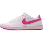 Baskets femme - nike - court majestic - blanc et rose - tige en cuir synth�tique - fermeture � lacets ...