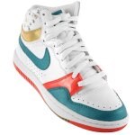 Baskets femme - nike - wmns court force high - blanc - synth�tique - lacets