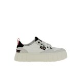 Basket femme palladium pallatower lo - blanc - textile - lacets