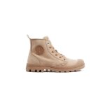 Basket femme palladium pampa hi zip wl beige - palladium - cuir - zip
