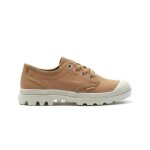 Baskets femme - palladium - pampa oxford - gris - textile - lacets