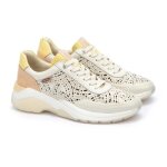 Baskets femme - pikolinos - nerja w9q - 6514c1 - cuir - lacets - blanc