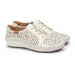 Baskets femme - pikolinos - p. vallarta 655 - 4783 - nata - 42 - cuir - lacets - plat
