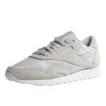 Baskets femme reebok classic nylon - gris - lacets