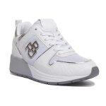 Baskets femme � semelle compens�e replay wyatt - blanc - lacets