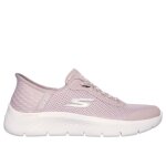 Baskets femme skechers go walk flex - skechers - go walk flex - rose - femme - plat - lacets