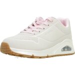 Baskets femme - skechers uno gen1 - talon compensé - lacets - rose Baskets femme - skechers uno gen1 - talon compensé - lacets - rose