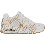 Basket femme skechers uno metallic love - c?urs m�tallis�s semelle m�moire de forme