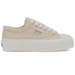 Baskets femme superga 2631 - stripe platform - beige lt eggshell - f avor - 35 - superga - textile - ...