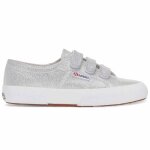 Baskets femme superga 2750 straps lame - grey silver - 41 - gris - femme - adulte - polyester