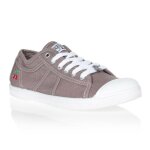Baskets femme le temps des cerises - basic 02 charcoal - toile - gris