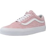 Basket femme - vans - 132118 - rose - semelle gomme - ext�rieur peau