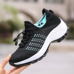 Baskets femmes vertes ecelenfshoes - grande taille 35 - 42 - talon compensé rehaussant - style décontracté ... Baskets femmes vertes ecelenfshoes - grande taille 35 - 42 - talon compensé rehaussant - style décontracté ...