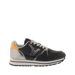 Basket femme victoria cometa nylon - noir / argent - lacets - confortable