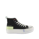Baskets femme victoria tribu - toile double - noir - 36