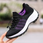 Baskets femmes violettes 35 - 42 - ecelenfshoes - casual - talon compensé - tissage volant Baskets femmes violettes 35 - 42 - ecelenfshoes - casual - talon compensé - tissage volant