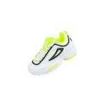 Baskets fila disruptor noir - jaune - blanc - mixte / enfant - synthtique - lacets - plat
