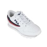 Baskets fila orbit low - enfant - blanc - lacets - synth�tique