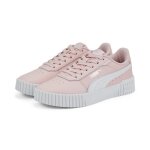Baskets fille puma carina 2. 0 - rose / blanc / argent