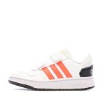 Baskets blanches gar�on adidas hoops 2. 0 cmf i