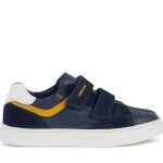 Baskets geox - garon - cuir - lacets - bleu