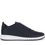 Baskets geox - homme - u357fa 00046 c0045 - cuir - lacets - bleu