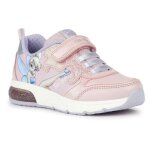 Basket geox j spaceclub pour fille - rose violet - scratch - plat