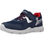 Basket geox j torque j267na marine - garon - enfant - bleu - synthtique - lacets