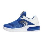 Basket geox j xled b. b - mesh + geobuck - royal / white