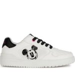 Baskets geox j45hxe 000bc c0404 blanc fille - lacets - synthtique