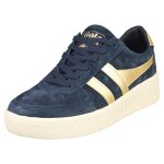 Baskets gola grandslam pearl clb114de - femme - marine - suede - lacets - confort exceptionnel