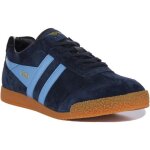 Baskets - gola - harrier - femme - cuir sud - marine bleu
