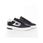 Basket - guess - homme - classic salerno logo g - noir - cuir