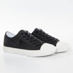 Basket guess femme sneaker classic logo triangle noir textile