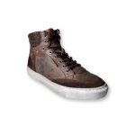 Basket haute homme - no - excess - sneaker - marron - cuir et matire synthtique