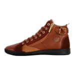 Baskets hautes - pataugas - rouille - femme - lacets - blanc - plat