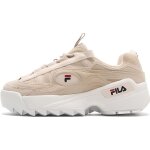 Baskets heritage d - formation s - fila - femme - rose - beige - cuir - lacets - plat