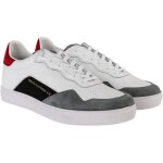 Basket homme - armani exchange - uni - blanc / rouge - lacets Basket homme - armani exchange - uni - blanc / rouge - lacets