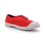 Baskets homme - bensimon - lacet rouge - toile coton - gomme Baskets homme - bensimon - lacet rouge - toile coton - gomme