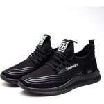 Basket homme chaussures de course run masculines respirante air sport noir - ecelen - lacets