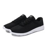 Baskets pour homme chaussures d�contract�es ext�rieures antid�rapantes noires � lacets basses